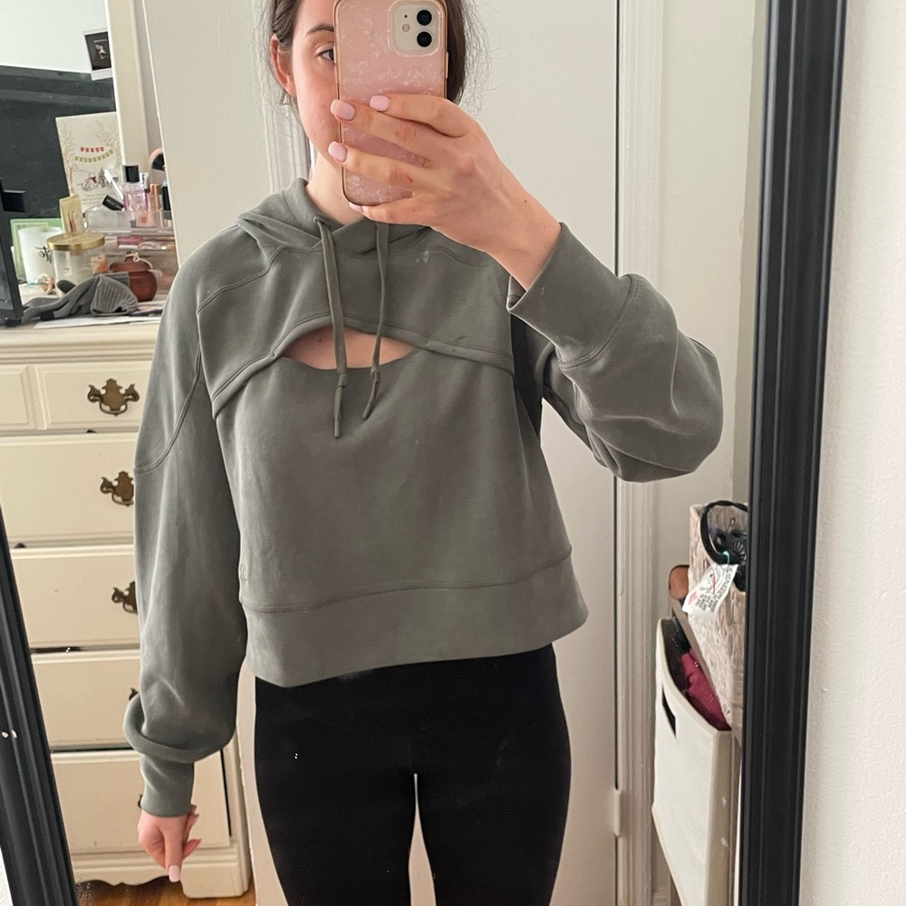 Lululemon Get Centered Crop Hoodie